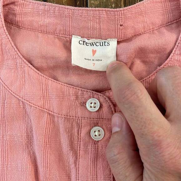 Girls J Crew pink dress, size 7. - Picture 2 of 3